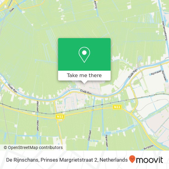 De Rijnschans, Prinses Margrietstraat 2 map