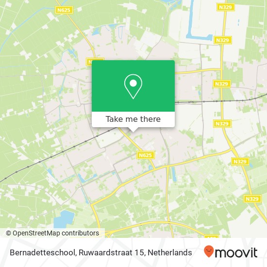 Bernadetteschool, Ruwaardstraat 15 map