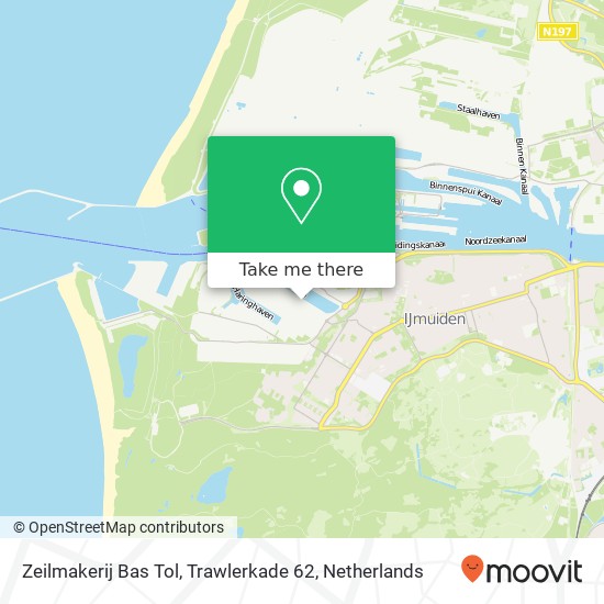 Zeilmakerij Bas Tol, Trawlerkade 62 map