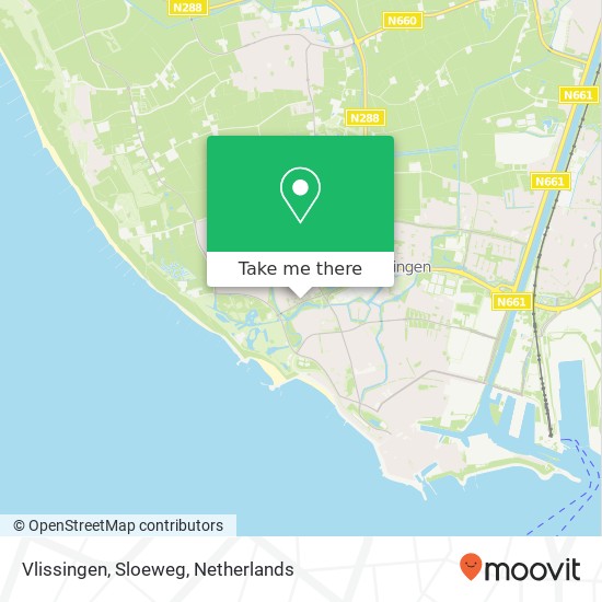 Vlissingen, Sloeweg map