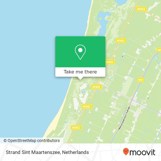 Strand Sint Maartenszee, Strandslag Sint Maartenszee map