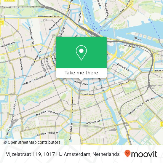 Vijzelstraat 119, 1017 HJ Amsterdam map
