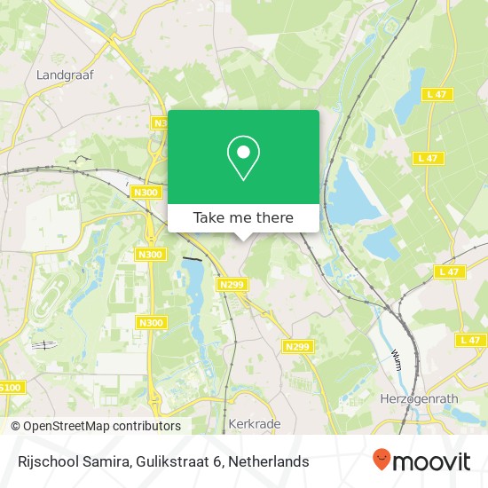 Rijschool Samira, Gulikstraat 6 map