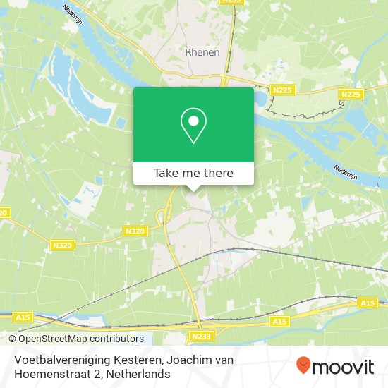 Voetbalvereniging Kesteren, Joachim van Hoemenstraat 2 map