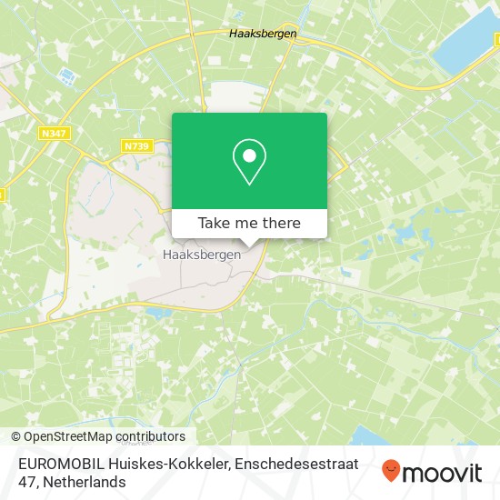 EUROMOBIL Huiskes-Kokkeler, Enschedesestraat 47 Karte