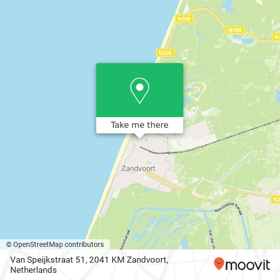 Van Speijkstraat 51, 2041 KM Zandvoort Karte