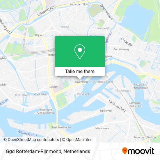 Ggd Rotterdam-Rijnmond map