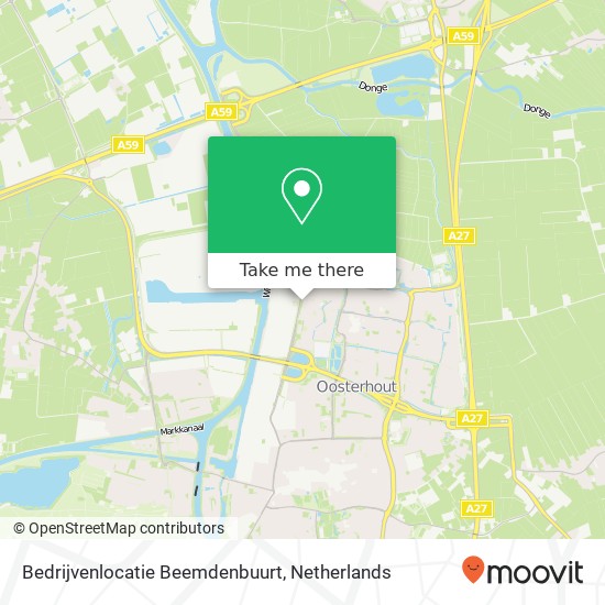 Bedrijvenlocatie Beemdenbuurt Karte