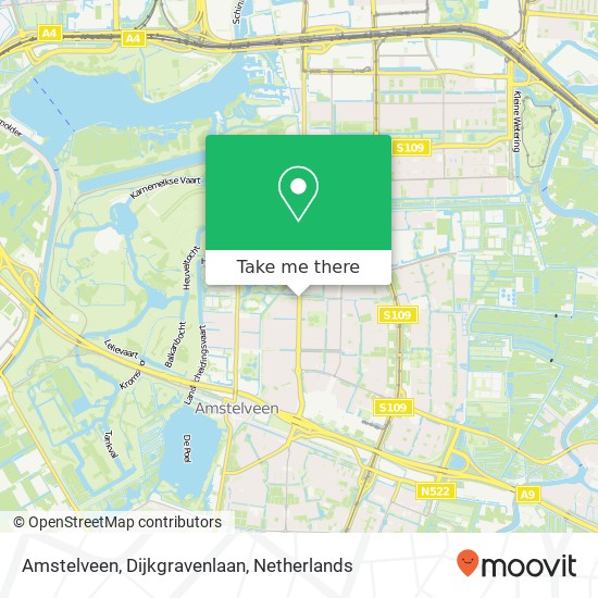 Amstelveen, Dijkgravenlaan map