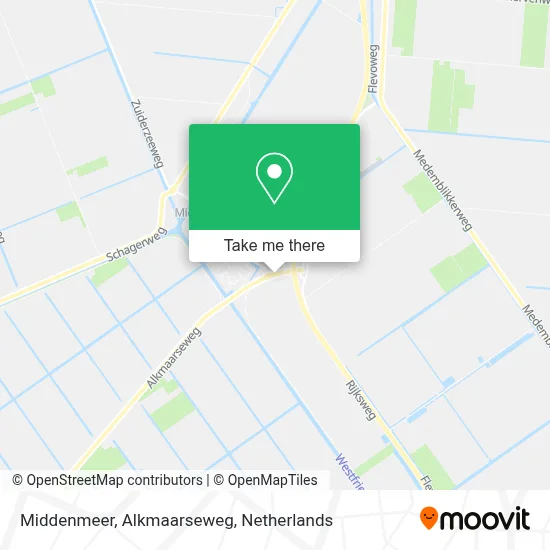 Middenmeer, Alkmaarseweg Karte