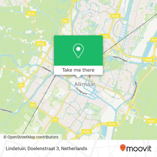 Lindetuin, Doelenstraat 3 map