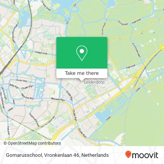 Gomarusschool, Vronkenlaan 46 map