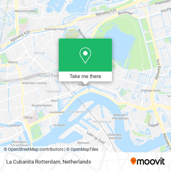 La Cubanita Rotterdam map