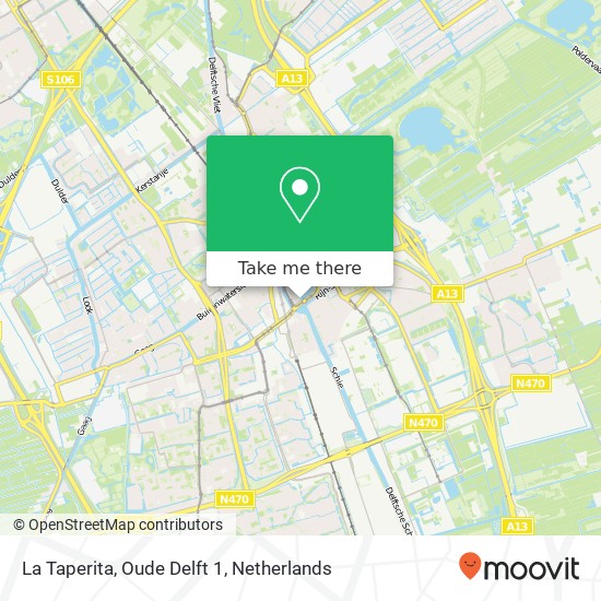 La Taperita, Oude Delft 1 map