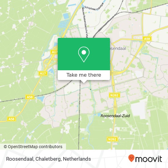 Roosendaal, Chaletberg Karte