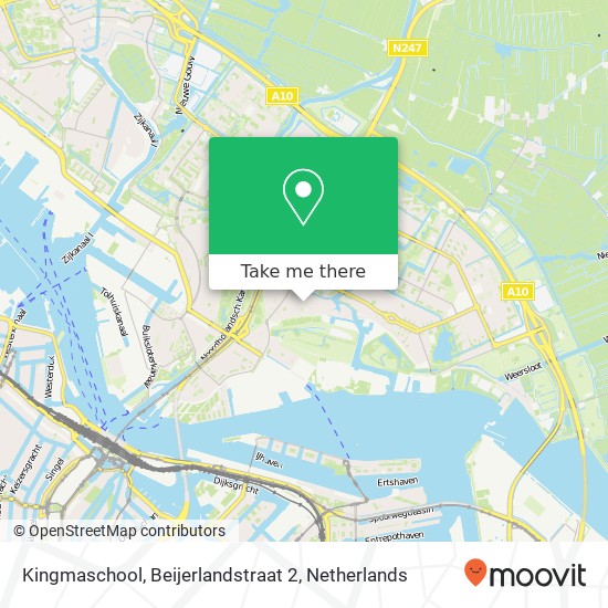 Kingmaschool, Beijerlandstraat 2 map