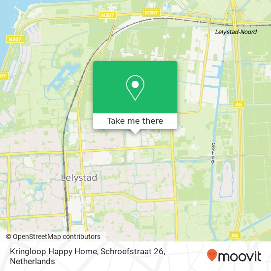 Kringloop Happy Home, Schroefstraat 26 Karte