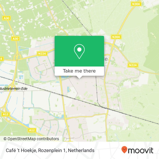 Café 't Hoekje, Rozenplein 1 map