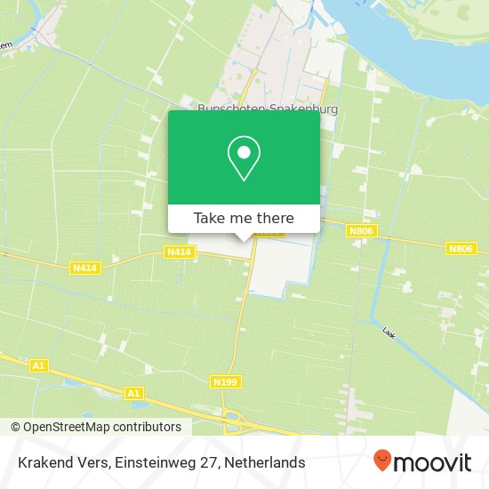 Krakend Vers, Einsteinweg 27 map