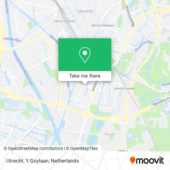 Utrecht, 't Goylaan Karte