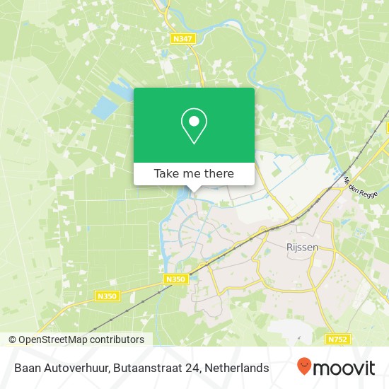 Baan Autoverhuur, Butaanstraat 24 map