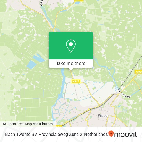 Baan Twente BV, Provincialeweg Zuna 2 map