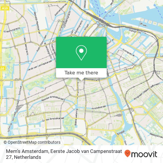 Mem's Amsterdam, Eerste Jacob van Campenstraat 27 map