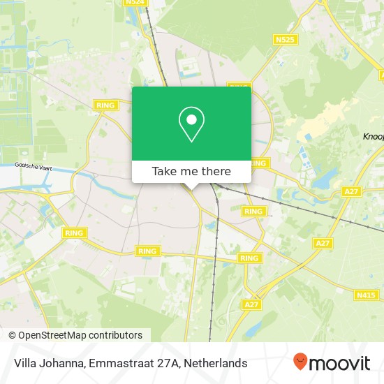 Villa Johanna, Emmastraat 27A map