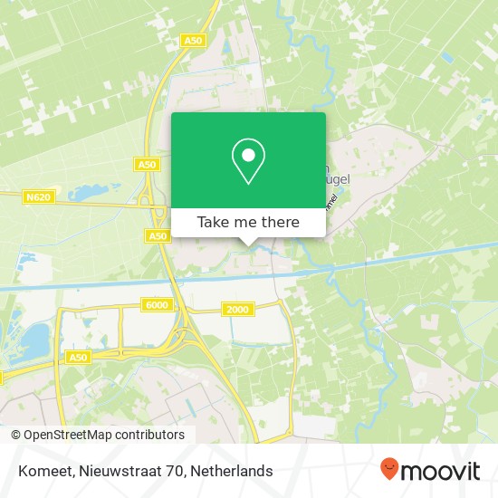 Komeet, Nieuwstraat 70 map