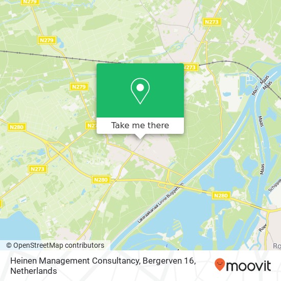 Heinen Management Consultancy, Bergerven 16 map