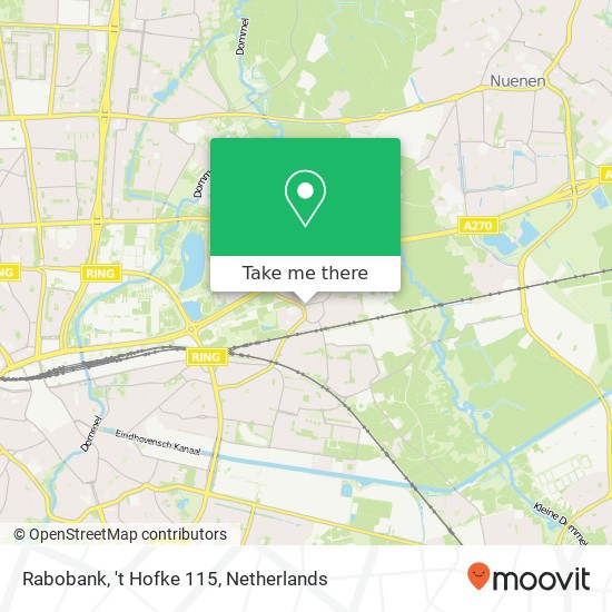 Rabobank, 't Hofke 115 map