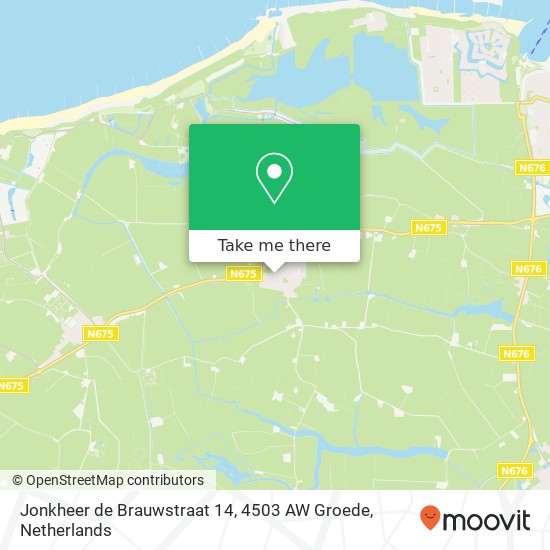 Jonkheer de Brauwstraat 14, 4503 AW Groede map