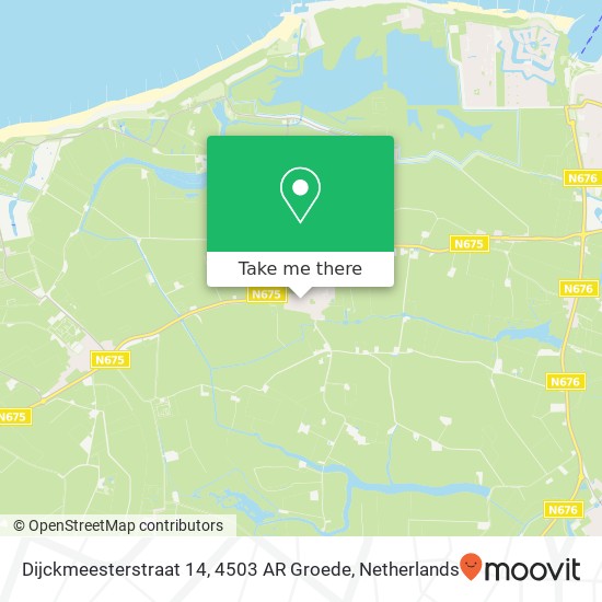 Dijckmeesterstraat 14, 4503 AR Groede Karte