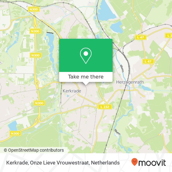 Kerkrade, Onze Lieve Vrouwestraat map