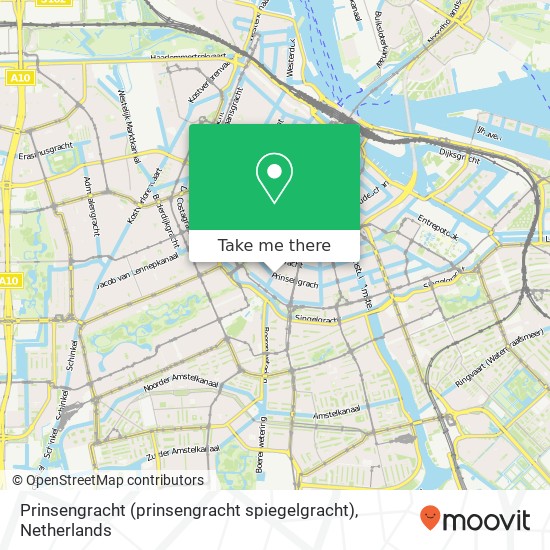 Prinsengracht (prinsengracht spiegelgracht), 1017 Amsterdam Karte