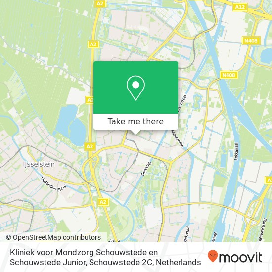 Kliniek voor Mondzorg Schouwstede en Schouwstede Junior, Schouwstede 2C map