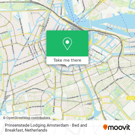 Prinsenstede Lodging Amsterdam - Bed and Breakfast map