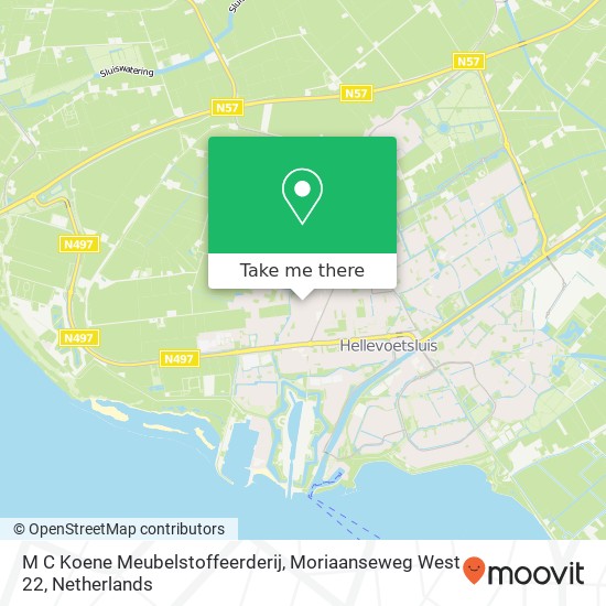 M C Koene Meubelstoffeerderij, Moriaanseweg West 22 Karte