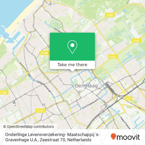 Onderlinge Levensverzekering- Maatschappij 's-Gravenhage U.A., Zeestraat 70 map