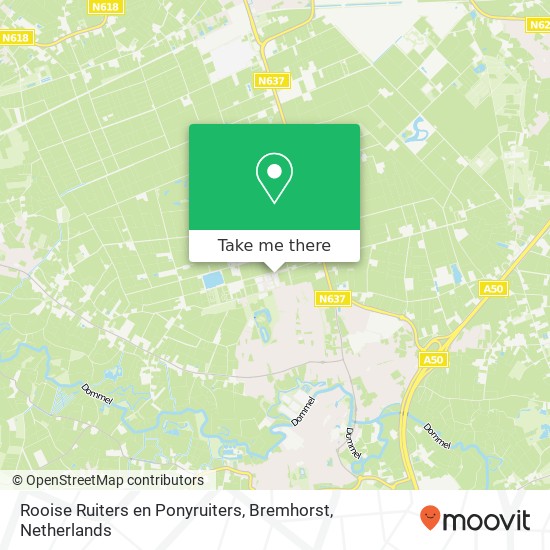 Rooise Ruiters en Ponyruiters, Bremhorst Karte