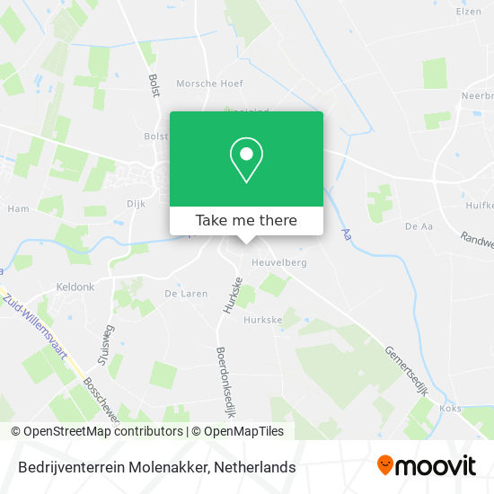 Bedrijventerrein Molenakker Karte