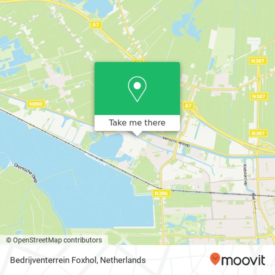 Bedrijventerrein Foxhol map