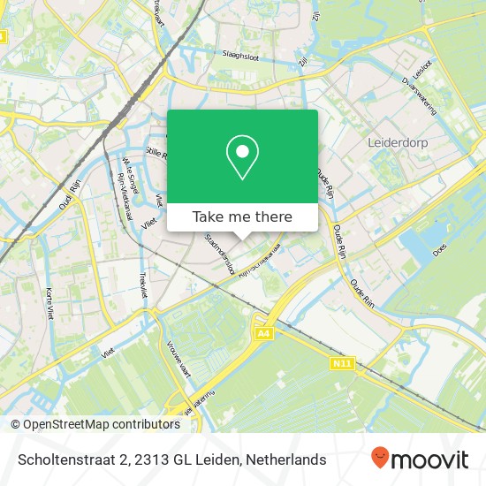 Scholtenstraat 2, 2313 GL Leiden map