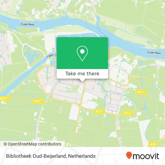 Bibliotheek Oud-Beijerland map