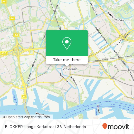 BLOKKER, Lange Kerkstraat 36 map