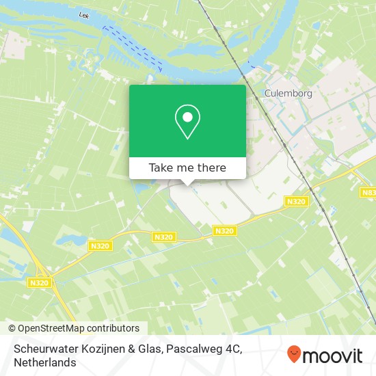 Scheurwater Kozijnen & Glas, Pascalweg 4C map