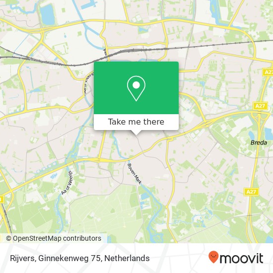 Rijvers, Ginnekenweg 75 Karte