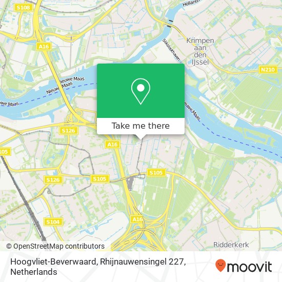 Hoogvliet-Beverwaard, Rhijnauwensingel 227 map