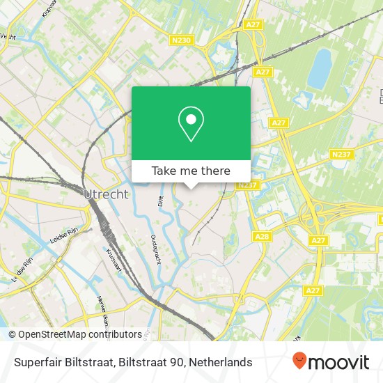 Superfair Biltstraat, Biltstraat 90 map