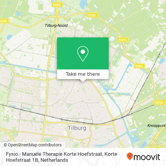 Fysio.- Manuele Therapie Korte Hoefstraat, Korte Hoefstraat 1B Karte